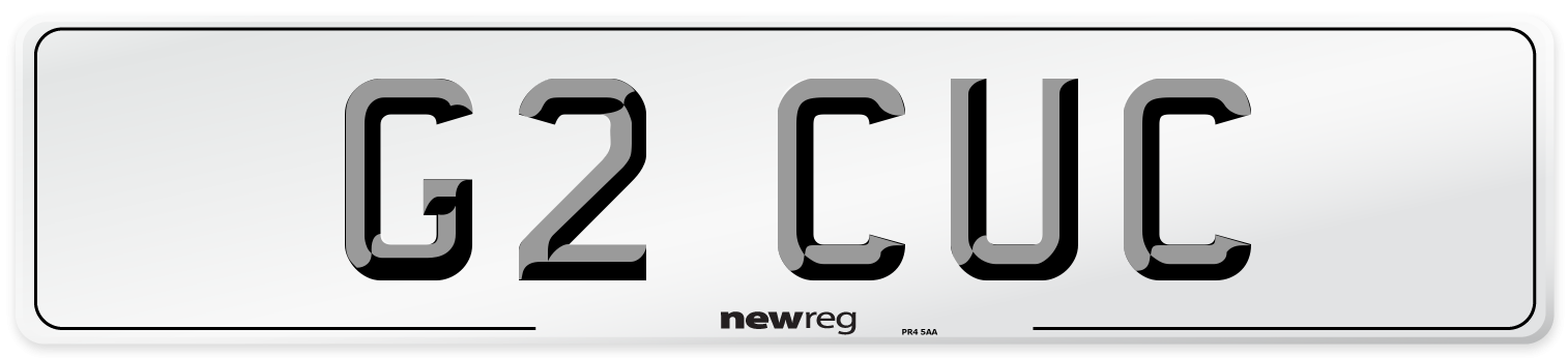G2 CUC Number Plate from New Reg
